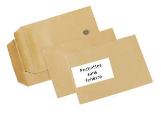 Enveloppes bureau blanches en papier recyclé format C5