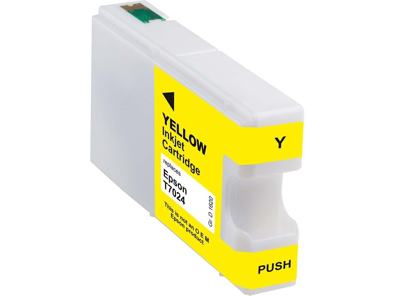 Cartouche Jet Dencre Memo Compat Epson T7024 Jaune 2934