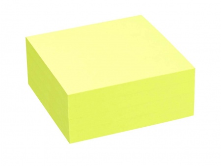 1 bloc de 320 notes repositionnables, papier FSC 75x75, jaune