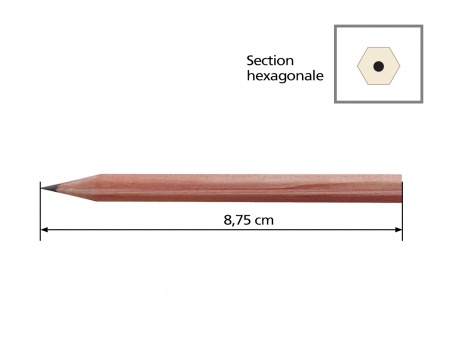 1 crayon à papier HB tilleul FSC hexa court