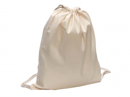 1 sac à lacet coton bio 140 g style sac à dos, 32 x 40 cm