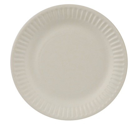 100 assiettes carton Pure,  blanches, rondes Ø 15 cm