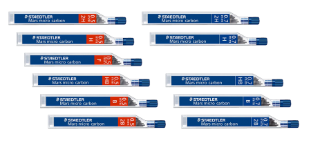 12 mines calibrées graphite Staedtler