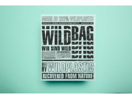 12 sacs poubelle en plastique recyclé Wildbag, 35 l