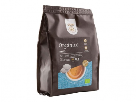 18 dosettes de café bio Organico GEPA