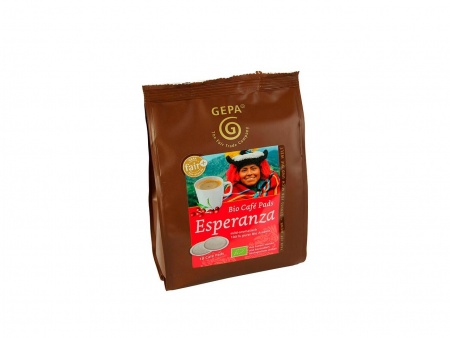 18 dosettes souples de 7 g de café bio Gepa Esperanza