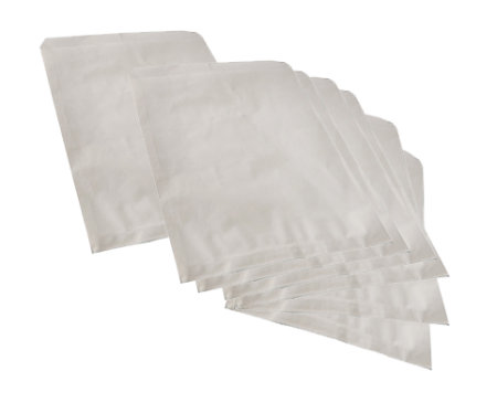 2000 sachets en papier blanc 35 g/m², L195x280 mm