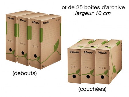 25 boîtes d\'archives ECO A4