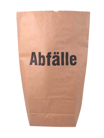 25 sacs papier double couche kraft 70g/m² mention Abfälle 120 l