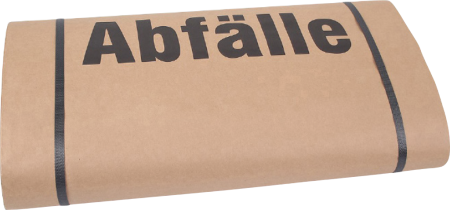 25 sacs papier double couche kraft 70g/m² mention Abfälle 120 l