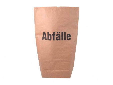 25 sacs papier double couche kraft 70g/m² mention Abfälle 120 l