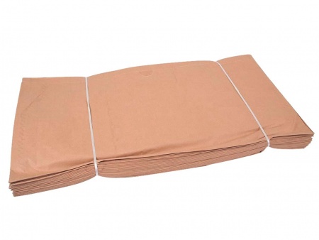 25 sacs papier double couche kraft 79g/m² x 2, 120 l