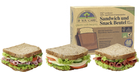 48 sachets papier ingraissable FSC pour sandwich