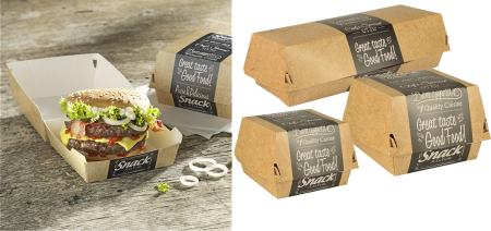 5 x 125 boîtes burger carton FSC