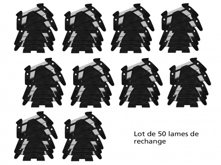 50 lames de rechange pour cutter de sécurité WEDO