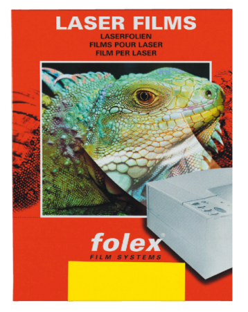 50 transparents A4, compatible Laser couleur, Folex BG-72