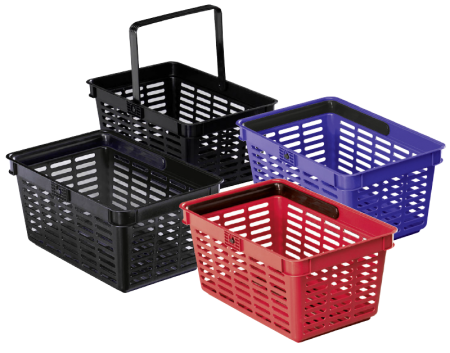 6 paniers de courses SHOPPING BASKET 19 litres