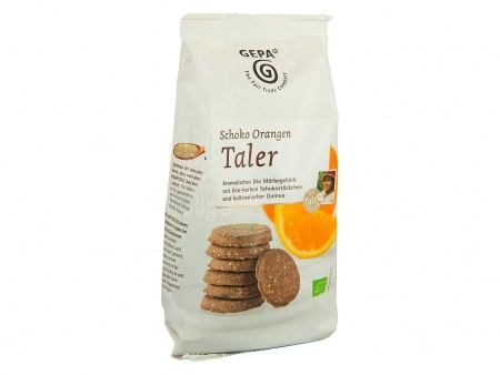 Biscuits bio orange chocolat, 125 g