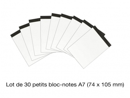 Bloc-notes papier recyclé 60g, 50 f.