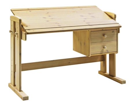 Bureau d\'écolier inclinable Raiser en pin