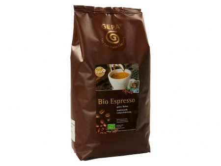 Café bio et équitable en grain pour expresso Bio Espresso 1 kg