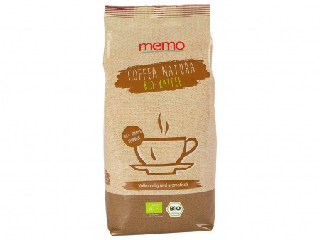 Café memo bio, Arabica, moulu, paquet 500 g