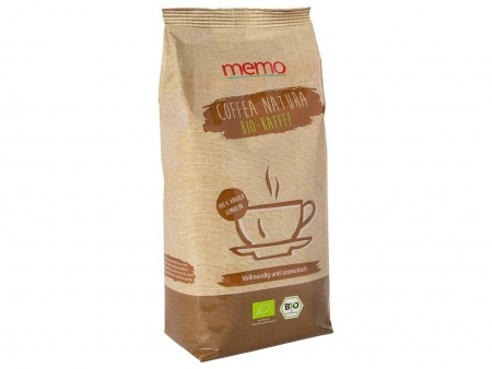 Café memo bio, Arabica, moulu, paquet 500 g