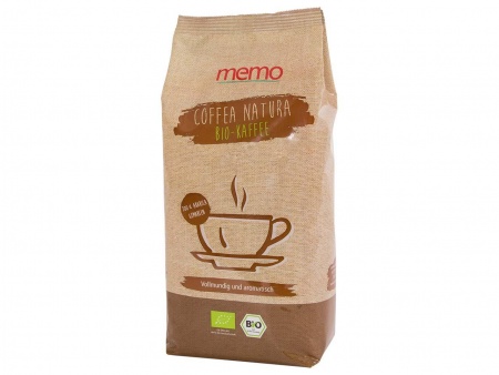 Café memo bio, Arabica, moulu, paquet 500 g