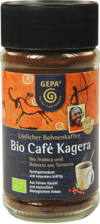 Café soluble bio Kagera, 100 g