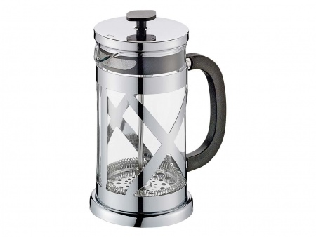 Cafetière à piston verre et acier inox