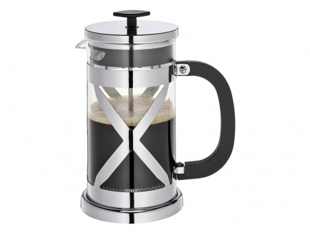 Cafetière à piston verre et acier inox