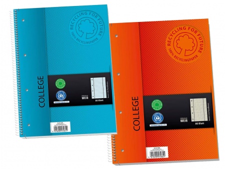 Cahier collège A4, 160 page 70 g/m²