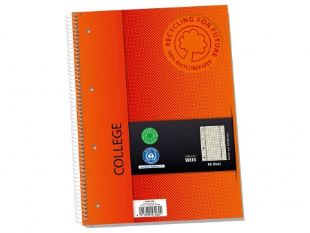 Cahier collège A4, 160 page 70 g/m²