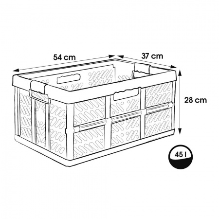 Caisse de rangement pliable en plastique recyclé pour professionnels \ eco ben\ 