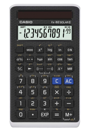 Calculatrice solaire Casio fx-82 Solar II