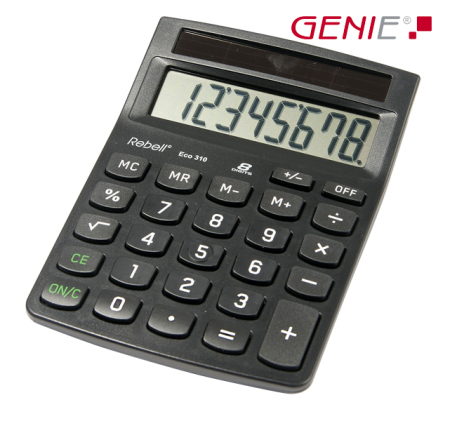 Calculatrice solaire Genie Rebel \ Eco 310\ 