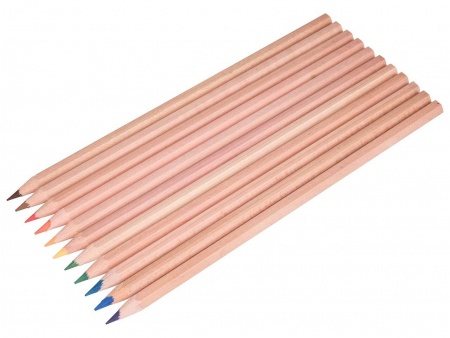 Crayons de couleur bois certifié par 12