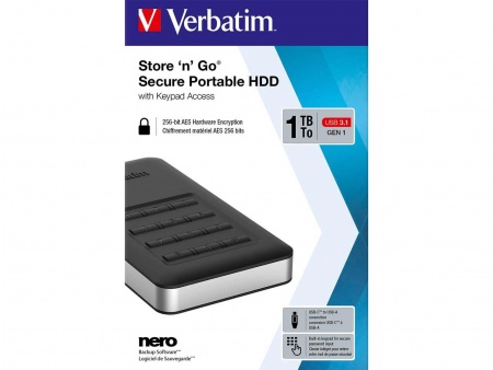 Disque dur Verbatim \ Store\'n\'Go Secure\ 