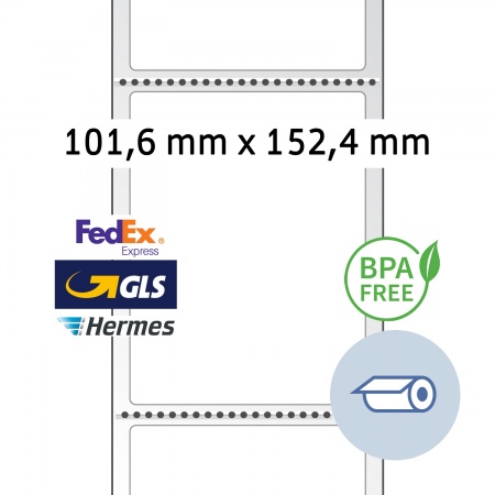 Etiquettes d\'expédition pour imprimante thermique, en rouleau Herma