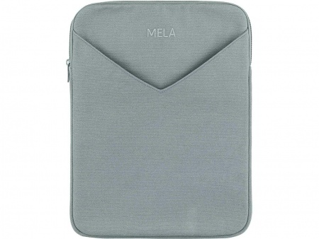 Étui coton bio pour ordinateur portable \ SUMIT 15\ , gris bleu