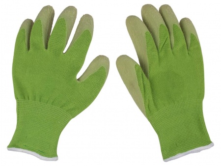 Gants de jardinage latex certifié et coton bio