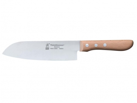 Grand couteau manche bois FSC lame de 16,5 cm Santoku