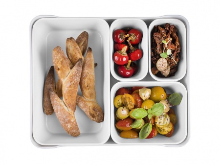 Grande lunch box mélamine et silicone SERVING BOX