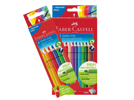 Gros crayons couleur Faber-Castell Jumbo Grip