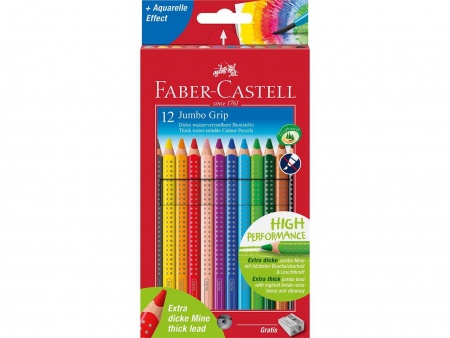 Gros crayons couleur Faber-Castell Jumbo Grip