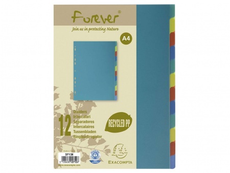 Intercalaire A4 PP recyclé Forever