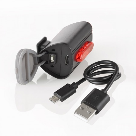 Kit d\'éclairage vélo AV/AR à LED TWIN, rechargeable USB