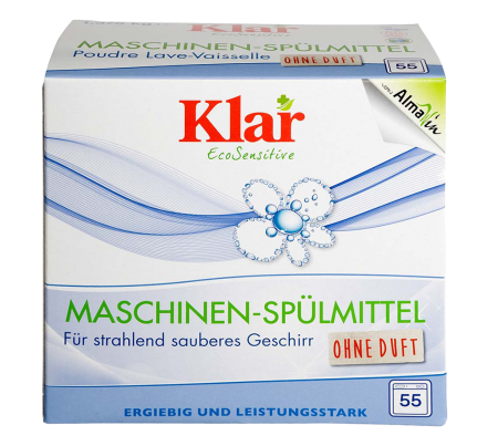 Lessive lave-vaisselle poudre Klar EcoSensitive 1,375 kg