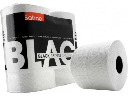 Papier hygiénique recyclé FSC Satino Black, 4 rouleaux