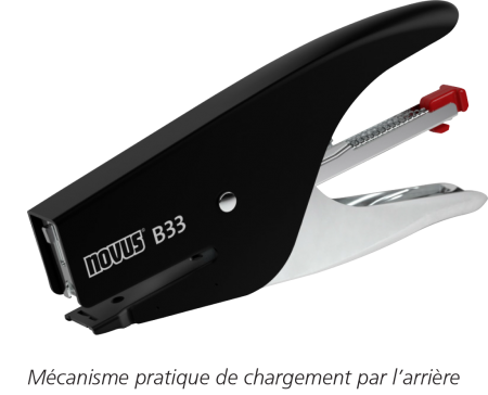 Pince agrafeuse Novus \ B33\ , noir